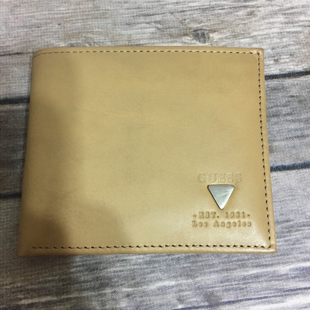 Guess bi-fold leather wallet